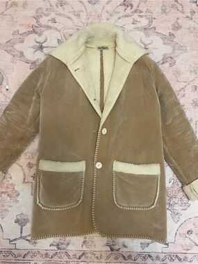 Women’s Shearling-Lined Suede Coat